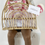 kids set robe&throw basket