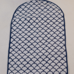 Dark blue ( prayer mat- velvet pouch )