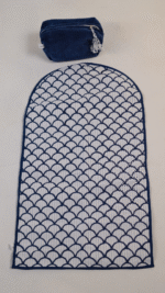 Dark blue ( prayer mat- velvet pouch )