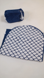 Dark blue ( prayer mat- velvet pouch ) - Image 2