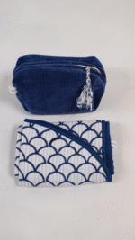 Dark blue ( prayer mat- velvet pouch ) - Image 3