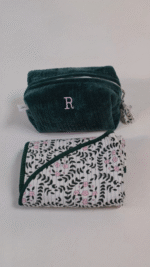 Dark oilve-( prayer mat - velvet pouch ) - Image 2