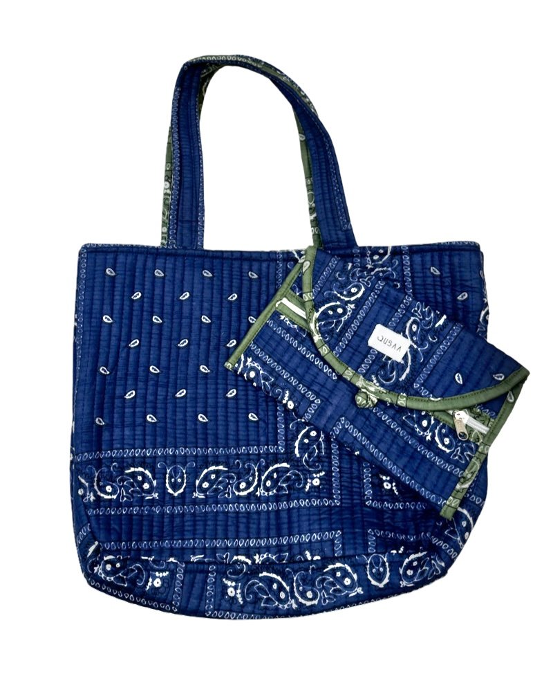 IMG_6909 Bandana blue - olive - Image 1