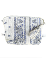 bandana white & blue