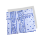 Bandana white & blue