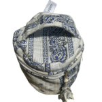 Bandana white - navy