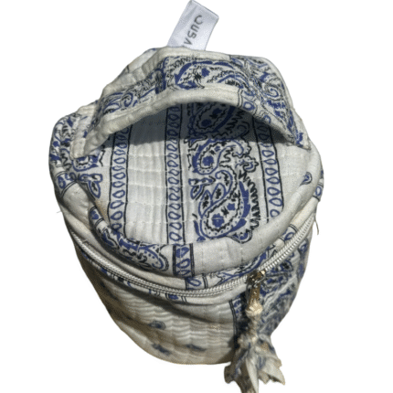 Bandana white - navy